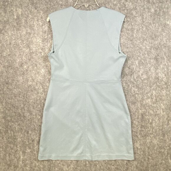 Everlane Dress Womens Large Light Blue The 90s Mini Short Sleeveless Cotton - Picture 11 of 13